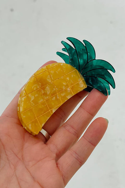 Pineapple Claw Clip - Yellow