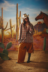 Happy Chap Wide Leg Sweat Pants - Tan
