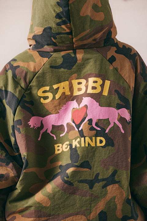 Be Kind Bomber Jacket - Camo