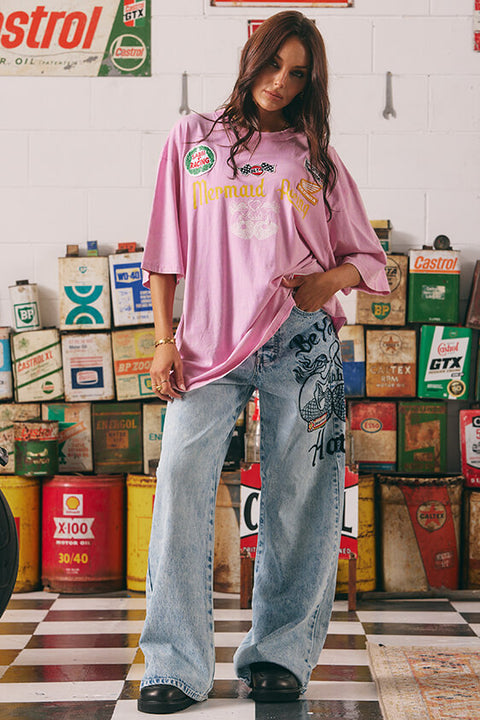 Mermaid Racing Denim Jean