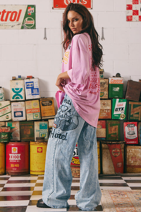 Mermaid Racing Denim Jean