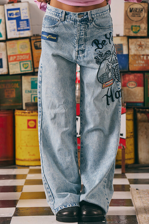 Mermaid Racing Denim Jean