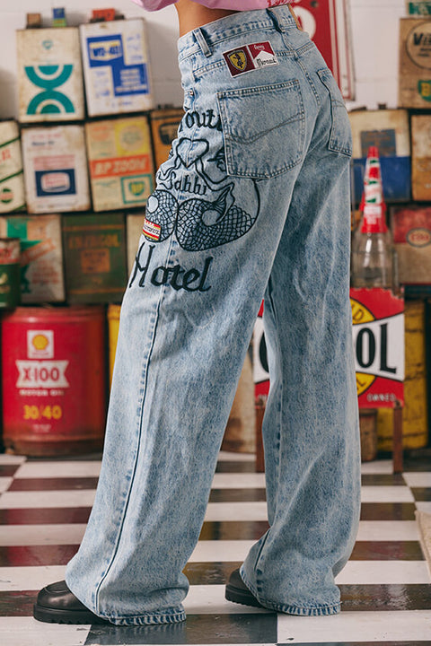 Mermaid Racing Denim Jean
