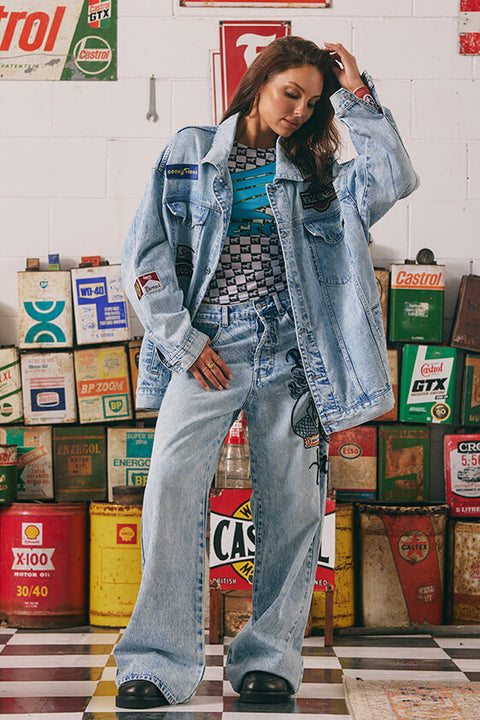 Mermaid Racing Denim Jacket