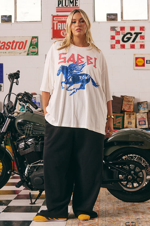 The Rhinestone Tee - Marshmellow