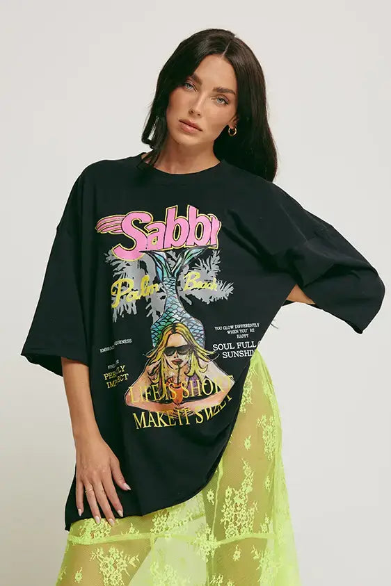Life Is Short Tee - Black