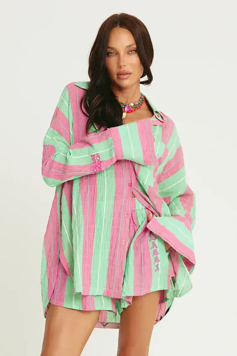 The Don Julio Shirt - Pop Stripe Green