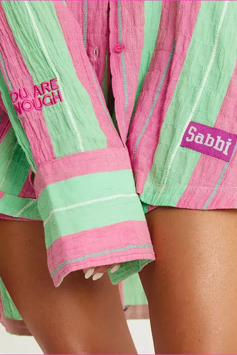 The Don Julio Shirt - Pop Stripe Green