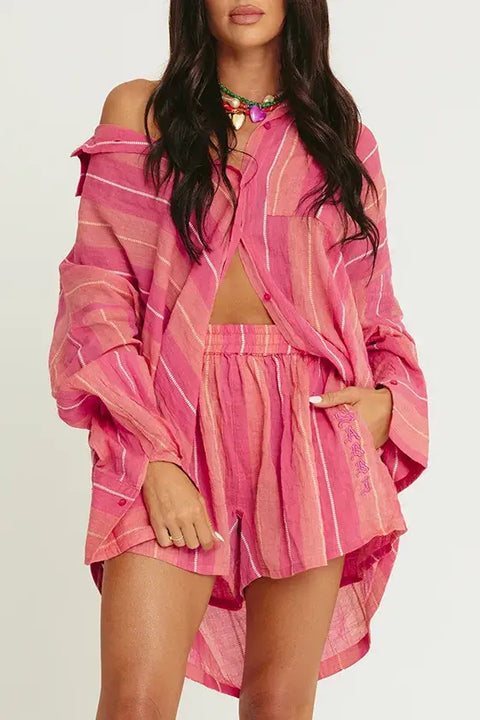 The Don Julio Shirt - Pop Stripe Peach