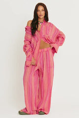 The Mexicola Pants - Pop Stripe Peach
