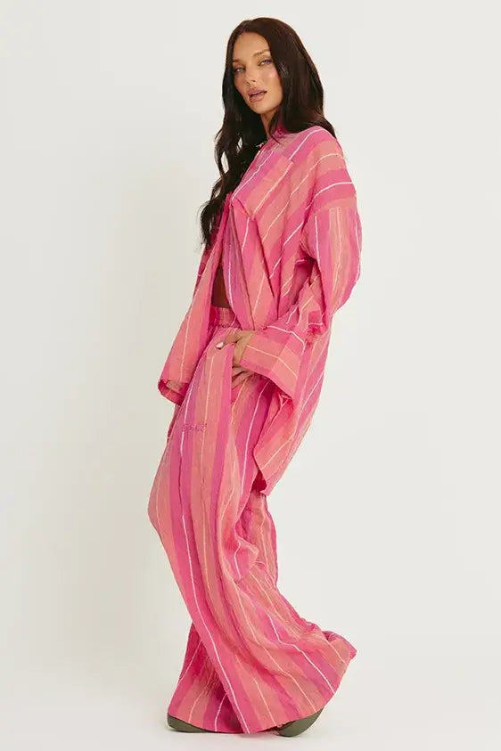 The Mexicola Pants - Pop Stripe Peach