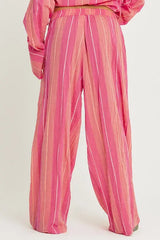 The Mexicola Pants - Pop Stripe Peach