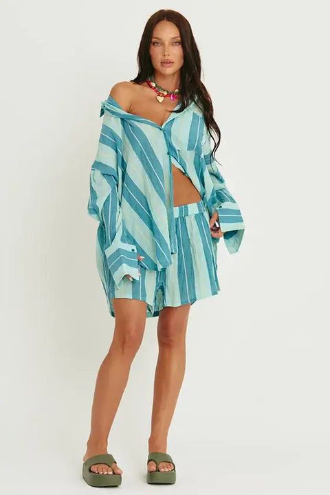 The Don Julio Shirt - Pop Stripe Blue