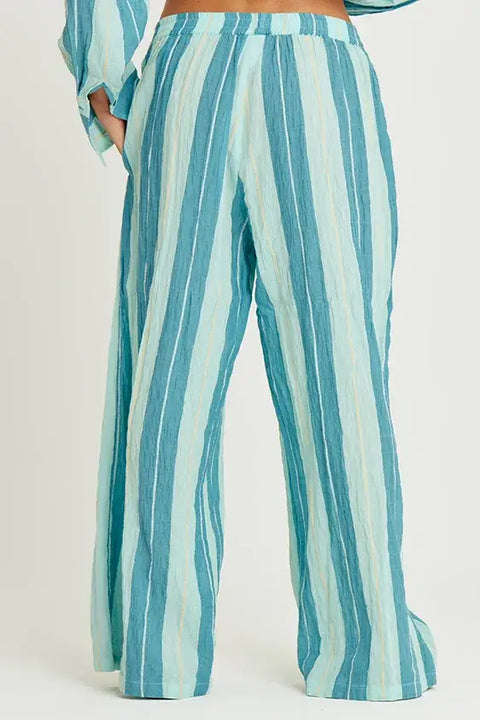 The Mexicola Pants - Pop Stripe Blue