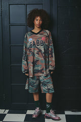 The 10 Long Sleeve Mesh Top - Camo