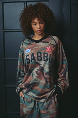 The 10 Long Sleeve Mesh Top - Camo