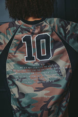 The 10 Long Sleeve Mesh Top - Camo