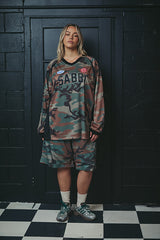 The 10 Long Sleeve Mesh Top - Camo