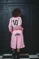 The 10 Long Sleeve Mesh Top - Pink