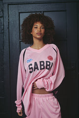 The 10 Long Sleeve Mesh Top - Pink