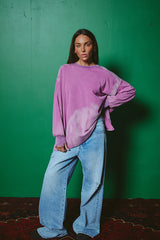 The Baby Got Back Long Sleeve Tee - Violet
