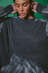 The Baby Got Back Long Sleeve Tee - Charcoal