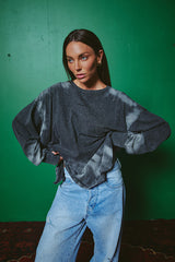 The Baby Got Back Long Sleeve Tee - Charcoal