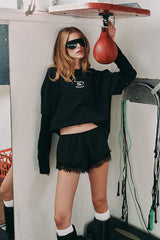 Round One Layered Tee - Vintage Washed Black