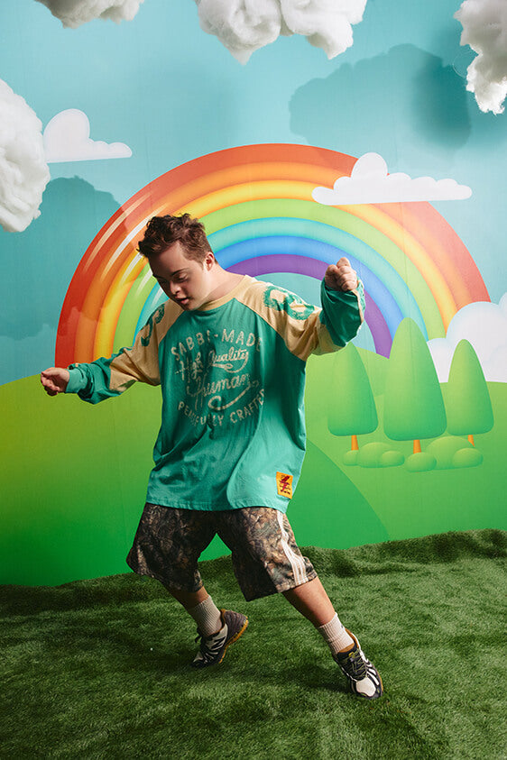 The High Quality Human Long Sleeve Tee - Green