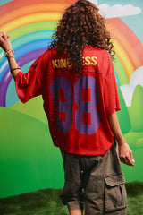 The Shine Bright Mesh Tee - Red