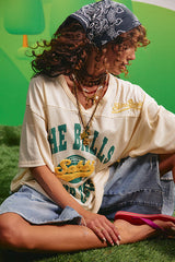 The Court Side Mesh Tee - Cream