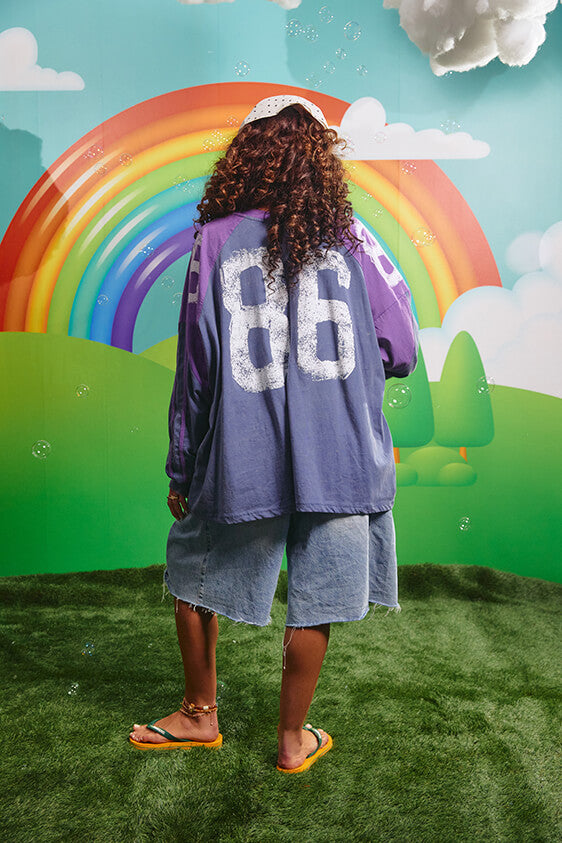 The High Quality Human Long Sleeve Tee - Purple