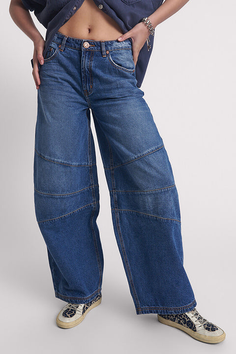 Deep Pacifica Barrel Mid Waist Denim Jean