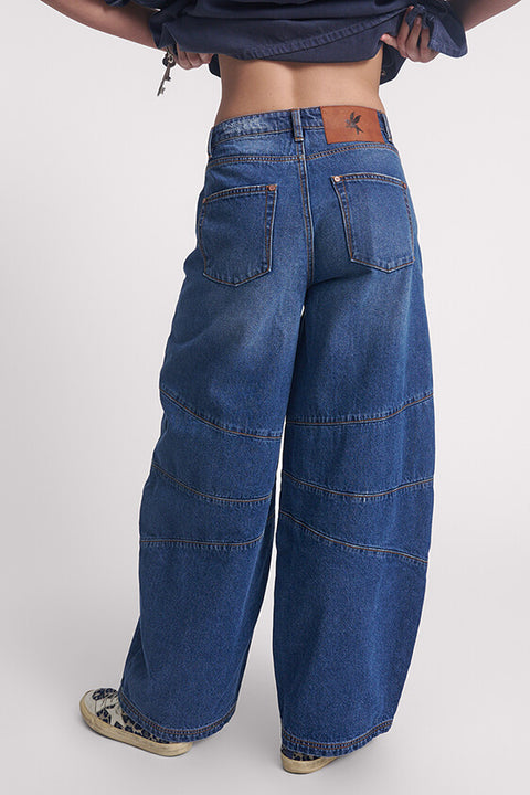 Deep Pacifica Barrel Mid Waist Denim Jean