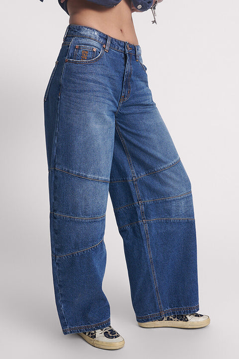 Deep Pacifica Barrel Mid Waist Denim Jean