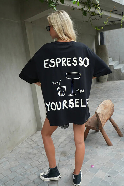 The Espresso Club Tee - Black