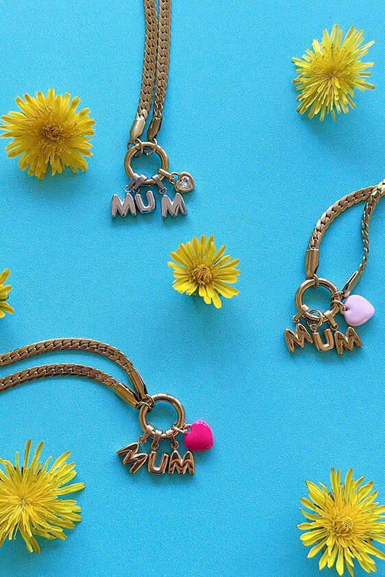 MUM Charm Heart Necklace - Limited Edition