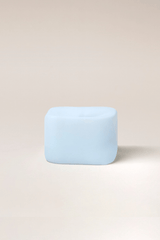 Frosted Cube Holder - Blue
