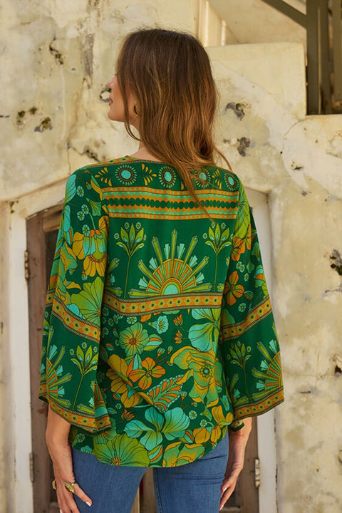 Sadie Blouse - Emerald