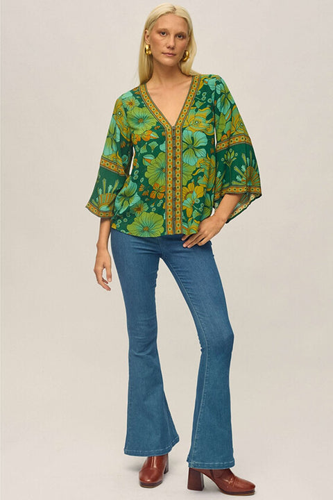 Sadie Blouse - Emerald