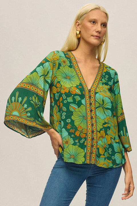 Sadie Blouse - Emerald