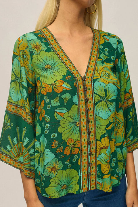 Sadie Blouse - Emerald