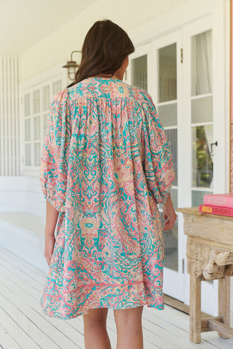 Adela Mini Dress - Ocean Lullaby Print