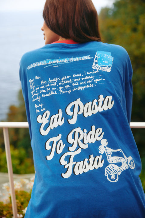 Amalfi Love Notes Tee - Blue