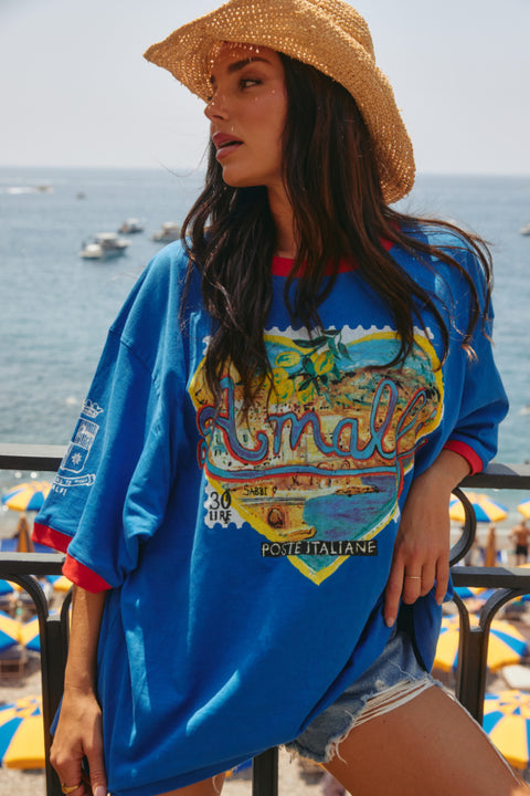 Amalfi Love Notes Tee - Blue