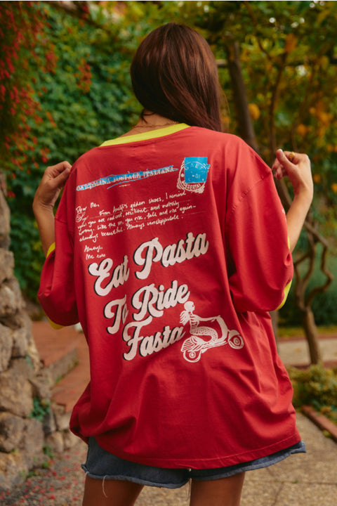 Amalfi Love Notes Tee - Red