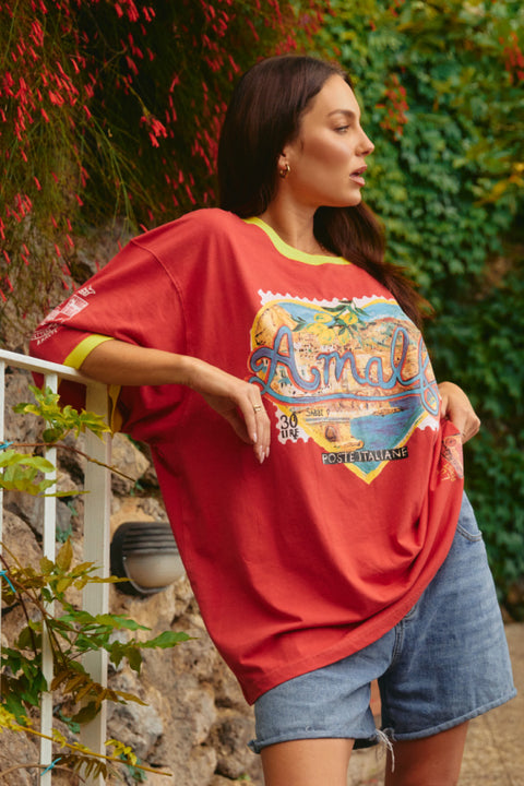 Amalfi Love Notes Tee - Red