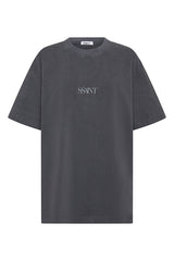 No Vacancy Tee- Charcoal Acid Wash