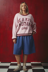 Be a Kind Human Knit Jumper - Pink
