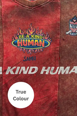 The Very Oversized Be a Kind Human Tee - Burgundy